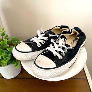 ⭐️3/$25⭐️ Black Converse CT All Star Shoreline Canvas, Size 5 (Well loved)